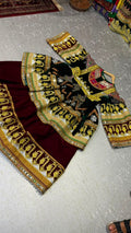 Burgundy 2 Tier Dress